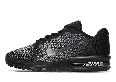 Nike Womens Air Max Sequent 2 Running Shoe Black/Mtlc 